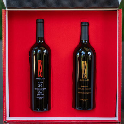 2 Bottle Red Gift Box - Inside View
