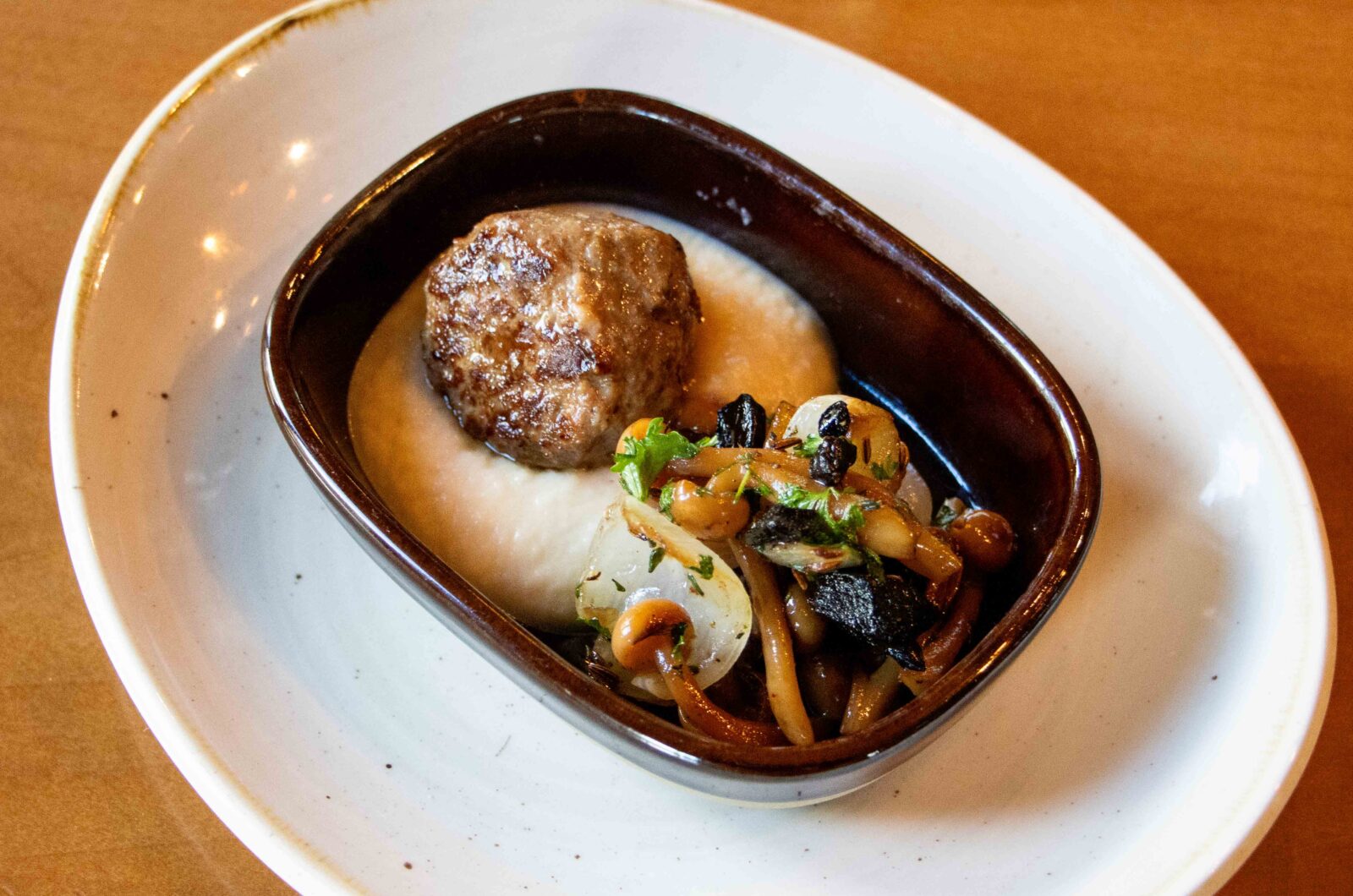 Lamb Meatballs with Sauce Soubise