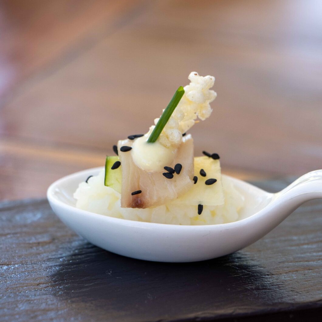 Hamachi Nigiri with Yuzu Sushi Rice