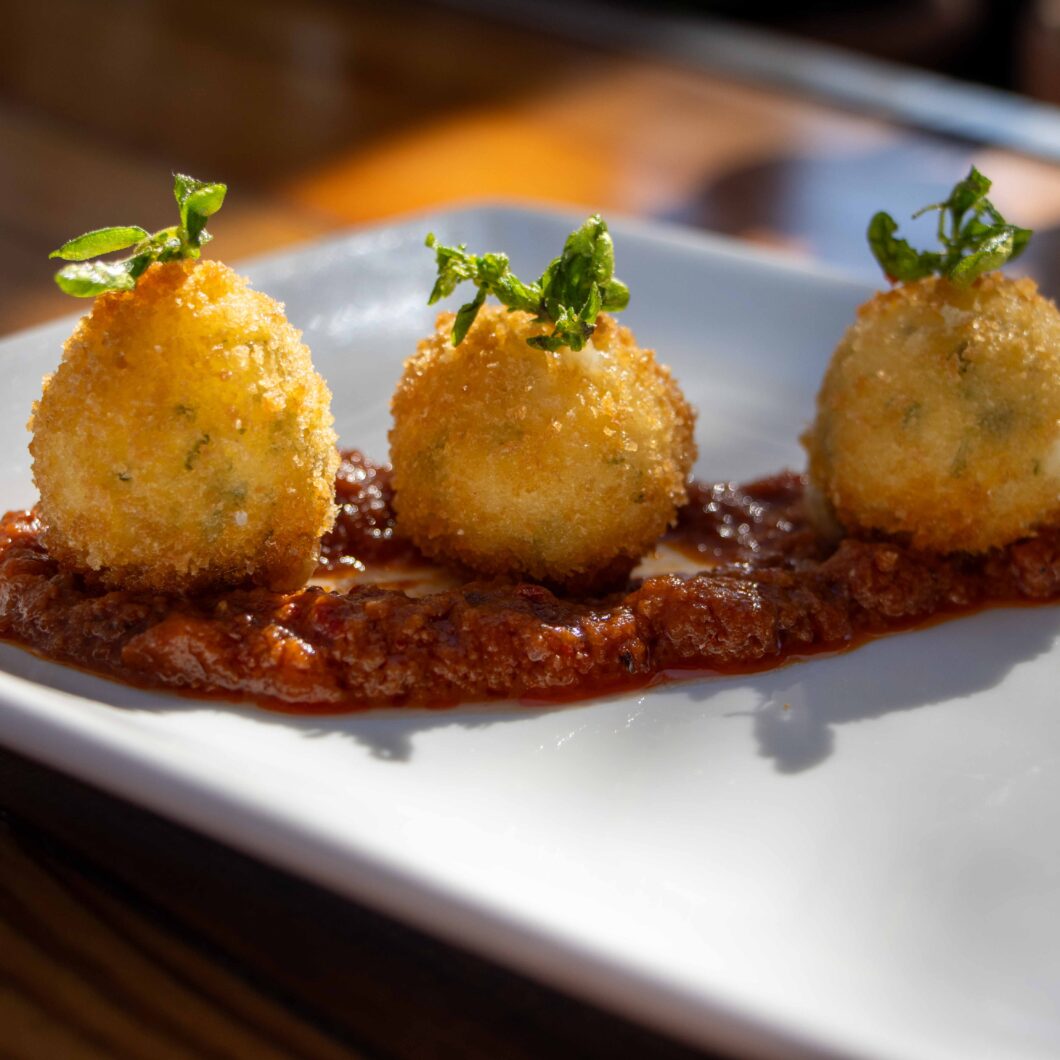 Fried Mozzarella with 'Nduja Marinara