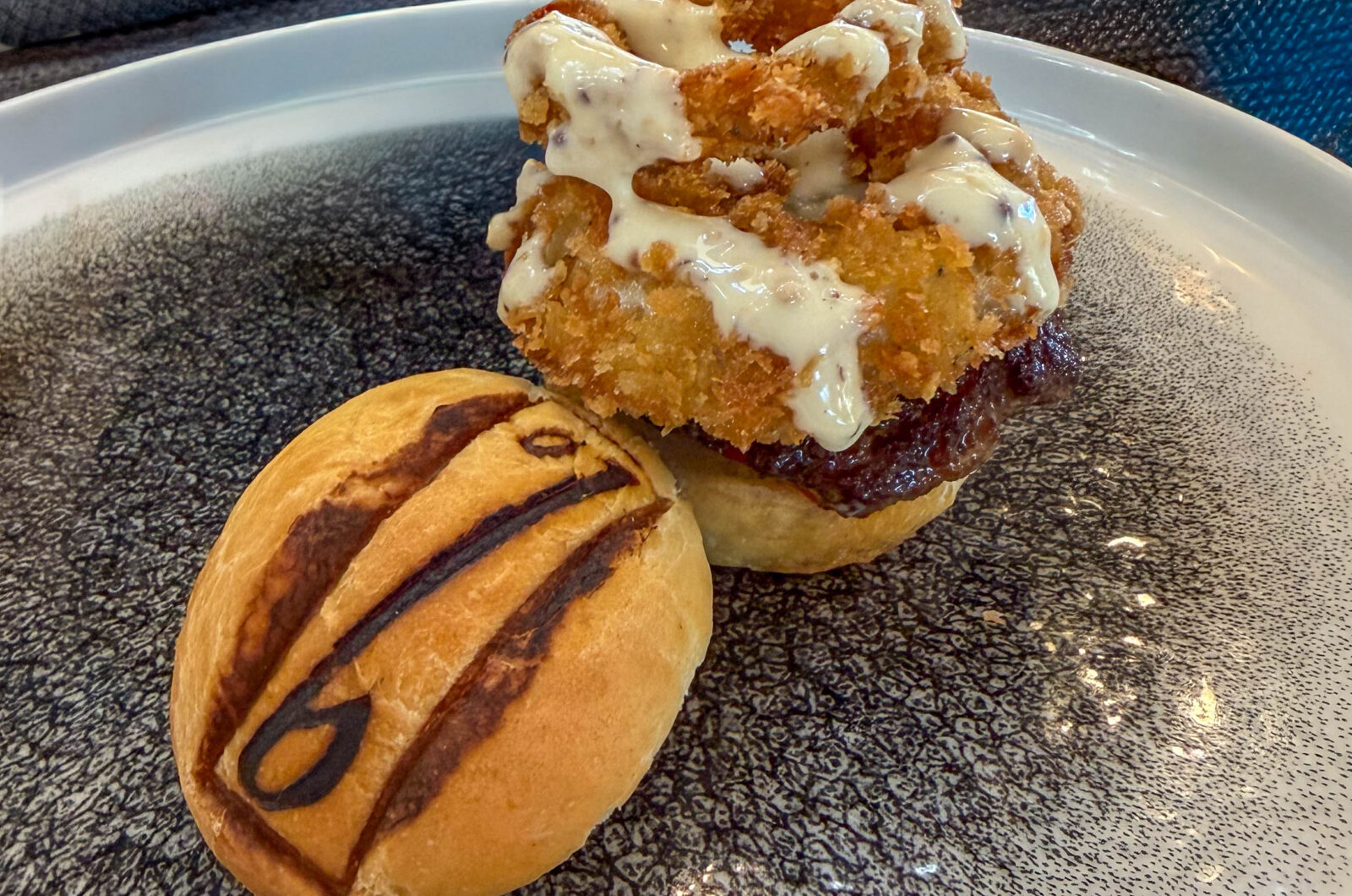 Kobe Beef Sliders with Roasted Bell Pepper and Fiscalini Cheddar